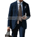 2025 New Casual Men's Suit Jacket Summer Spring Blazer Two Bottom Breathable Cotton Linen Coat 2 Pieces( Jacket+Pants )