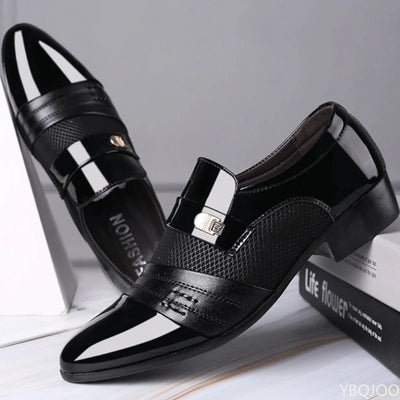 Large Size Fashionable Men's Office Formal Shoes Low Cut | SAMAG