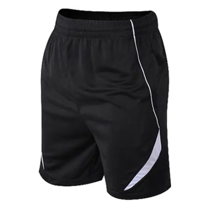 New Running Shorts Men Striped Printing Loose Basketball Sport Gym Breathable Shorts Fitness Training Workout Bottom Male