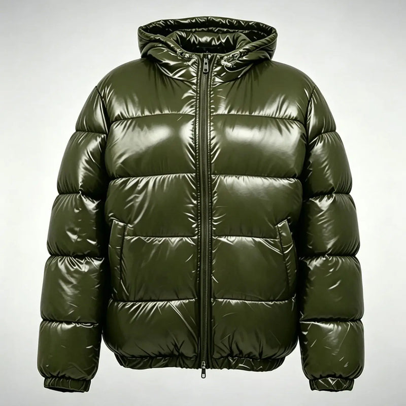Europe America Stock Winter Men Hooded Cotton-padded Warm Jackets Cotton-padded Jackets Cotton-padded Coats and Men's Outerwear