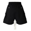 Men's Cargo Shorts Dark Drawstring Multi Pocket Harajuku | SAMAG