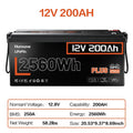 Humsienk 12V 100Ah 150Ah 200Ah 314Ah LiFePO4 Battery Built-in BMS Low Temperature Protection For  RV/ Camp/ Solar Energy Storage