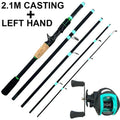 Lure Fishing Rod Combo 1.8/2.1m Carbon Spin/Cast Travel - View 14 | SAMAG
