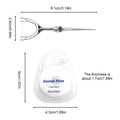 Stainless Steel Toothpick Dental Floss Portable Dental Floss 304 Oral Care Cleaning Gaps Tartar Y Shape Flossing Toothpick