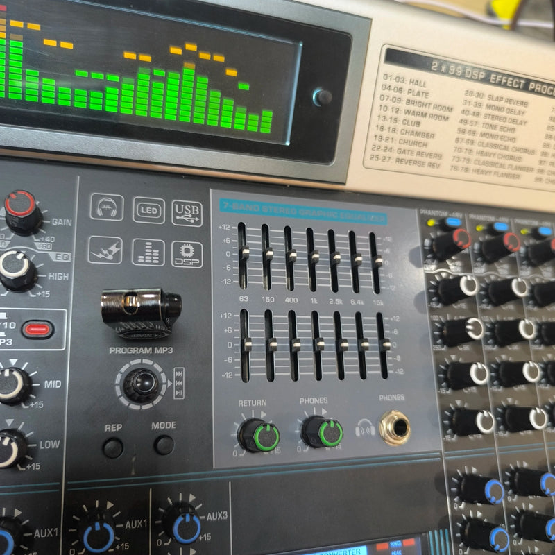 DJ Sound Controller Professional mixer 14/18/-channel dual 99DSP stage performance USB MP3 Bluetooth audio mixer Studio Audio