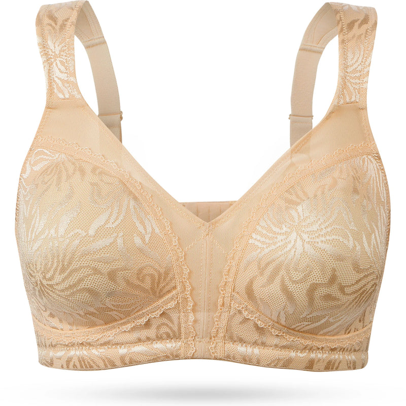 Wingslove Wireless Full Coverage Minimizer Bra - Plus Size, Multiple Sizes Available, Non-Padded Unlined Soft, Women's Everyday