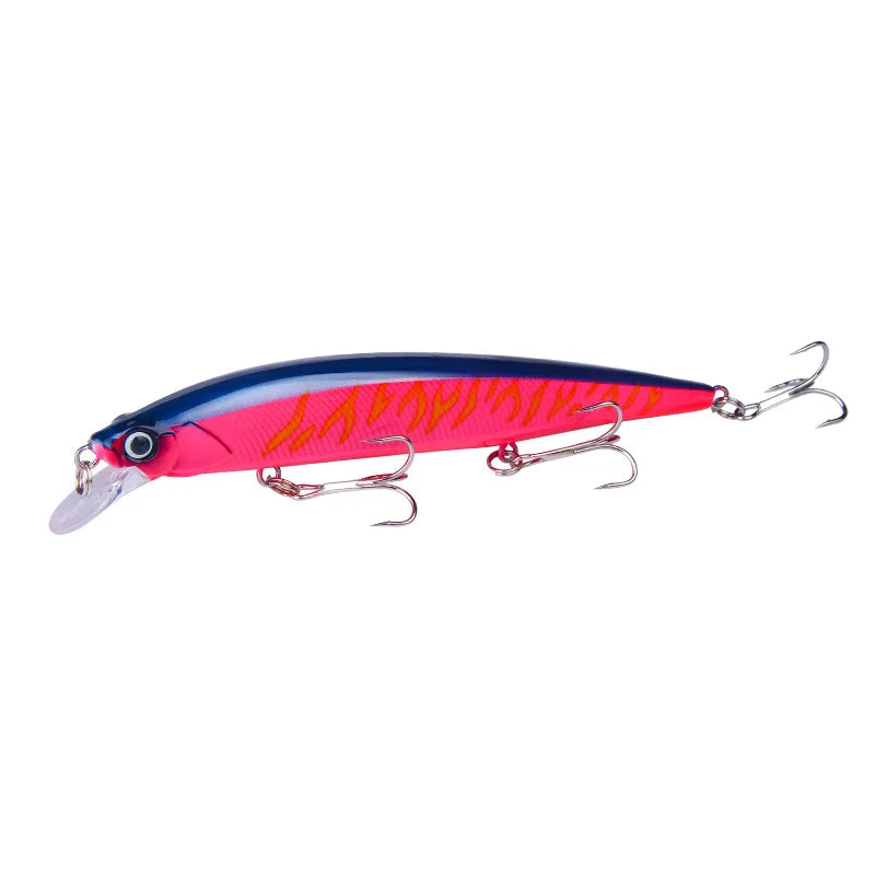14cm 18.5g 3D Bionic Minnow Fishing Lure Hard Bait with 3 | SAMAG