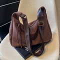 New Women's Handbags Trendy Retro Large Capacity PU Leather Shoulder Crossbody Bag Autumn and Winter Versatile Commuting Handbag