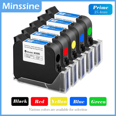 Prime TIJ Cartridge 25.4mm Inkjet Printer Black Red | SAMAG