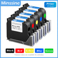 Prime TIJ Cartridge 25.4mm Inkjet Printer Cartridge Black Red Yellow Blue Green Original Fast Drying Water-proof Solvent Ink