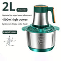 2L 3L 5L Electric Mincer Grinder 304 Stainless Steel Multifunctional Vegetable Slicer Chopper Meat Processor 220V EU Plug