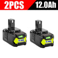 12Ah For RYOBI 18V Battery P108 18V One+ Plus Battery 18 Volt Lithium-Ion Power Tools P104 P107 RB18L50 RB18L20 P108