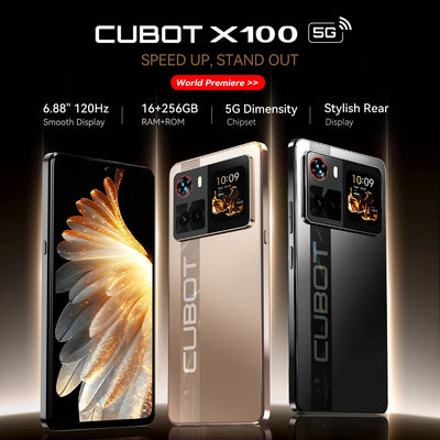 Smartphone 5G Cubot X100, Android 15, Dimensity 7025 | SAMAG