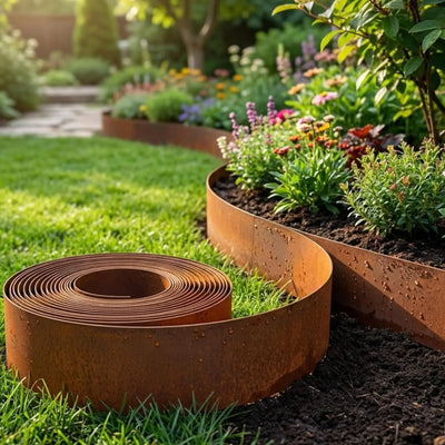 Garden Border Lawn Edging Multi Edge Modern Tall Metal | SAMAG