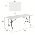 4FT/6FT Plastic Folding Table, Shooting Table, HDPE Portable Picnic Table Outdoor, For Camping, Party, Wedding, Picnic
