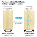 Mixi New Design Puristic Expandable Travel Luggage TSA Lock Lightweight Large Capacity PC Suitcases Spinner Wheels 20 24 26Inch