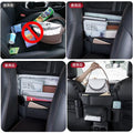 Leather Car Stowing Tidying Seat Middle Hanger Storage Bag Auto Handbag Holder Between Seats of The Car Tissue Water Cup Pockets