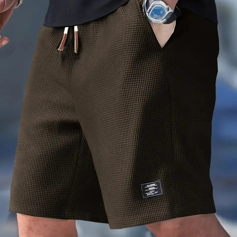 Summer Men's Waffle Texture Casual Sports Beach Shorts | SAMAG