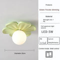 Modern Green Petals Wall Lamps Hallway AisleBalcony Porch Stair Ceiling Light wall Sconce Bedroom Study Decor Wall Lamps