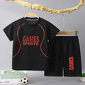 1Set Boy Girl Leisure Set Children Letter Quick Drying - View 4 | SAMAG