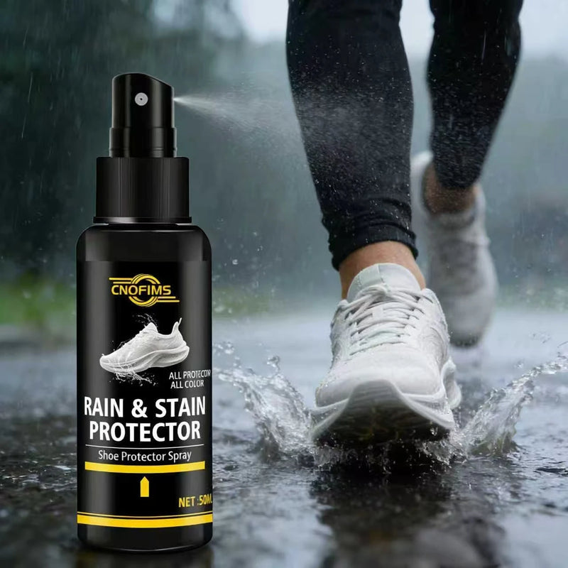 50ML Shoe Rain & Stain Protector Spray - All Color Protection, Water Repellent, Keeps Footwear Clean & Dry for Sneakers & Casual
