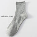 6 Pairs Plus Size EUR45-50 Men Socks Cotton Ankle Black | SAMAG