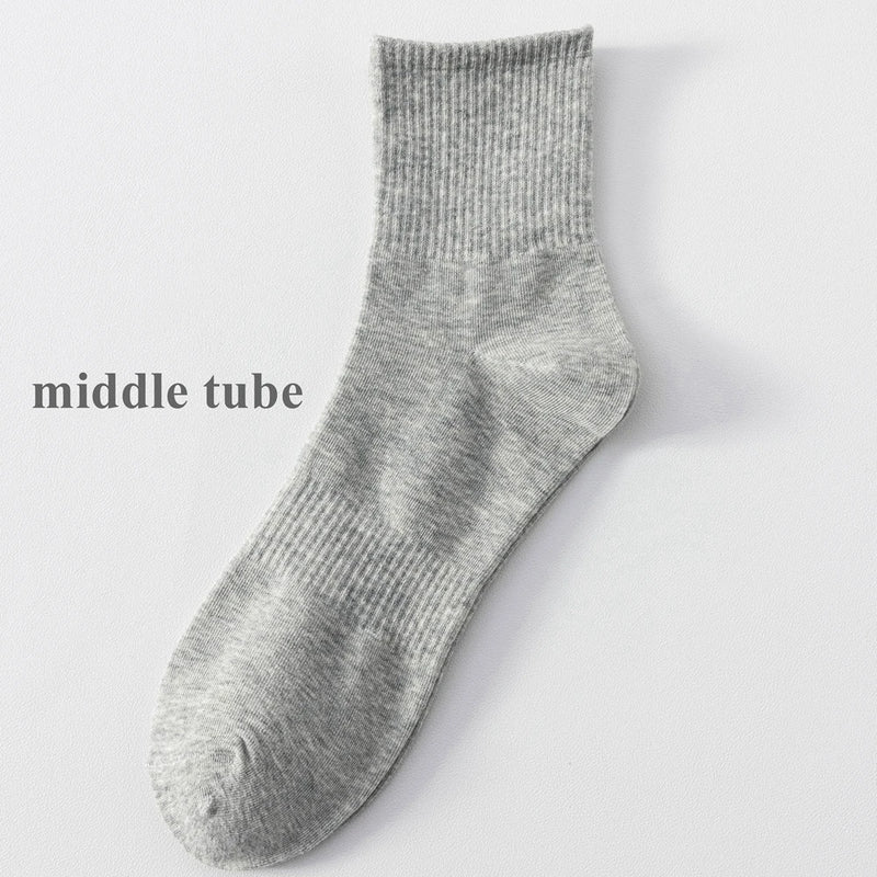 6 Pairs Plus Size EUR45-50 Men Socks Cotton Ankle Black | SAMAG