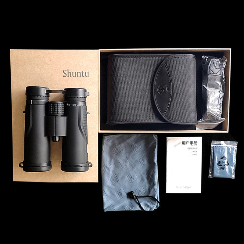 Shuntu ED Binoculars 8X42/10X42/10X50/12X50 for Adults Waterproof & Fogproof High Power Binoculars For Hunting Camping Birdwatch