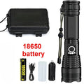 High Power Rechargeable LED Tactical Flashlight  Aluminum Alloy Telescopic Zoom Torch Lamp for Outdoor Camping Fishing