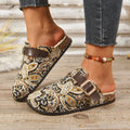 Fashion Paisley Print Birken Clogs Woman Winter Warm Plush Footbed Mule Sandals Ladies Brand Design Fluffy Slide Shoes