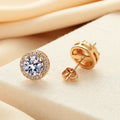 Promotion Moissanite Earrings for Women Pass Diamond Test Pen 100%  With Certificate Ear Studs 925 Sterling Silver Fine Jewelry
