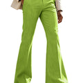 Men's Linen Flare Suit Pants Retro High Waist Slim Fit - View 20 | SAMAG