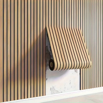 Thick Brown Grid Peel and Stick Wallpaper Faux Plaid | SAMAG