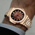 New Specht & Söhne 40MM Rose Gold Japan Miyota 8215 Movt Automatic Mechanical Men Watch Steel Sapphire Crystal 50M Waterproof