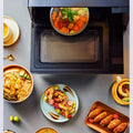 Midea M3-208E Inverter Microwave Oven, 20L Drop - Down Door Flat Plate Light Wave Grill Combo for Home