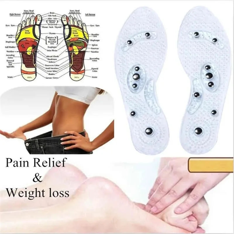 1Pair Silicone Orthopedic Massage Insoles for Men Women Slimming Breathable Running Shoes Cushion Feet Care Sport Insoles