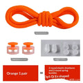 Colorful Spring Lock No Tie Shoelaces 1Pair Round Elastic Quick Lazy Shoelace for Kids Adult Sports Sneakers