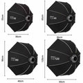 TRIOPO K3 Series 55cm 65cm 90cm 120cm Quick-Setup Octagon Softbox with Bowens Mount for LED Video Light Photography Modifier