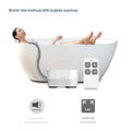 Electric Bubble Massage Mat for Bathtub Spa with Heating Function Wireless Remote Control Multiple Speed Intensity Home Use