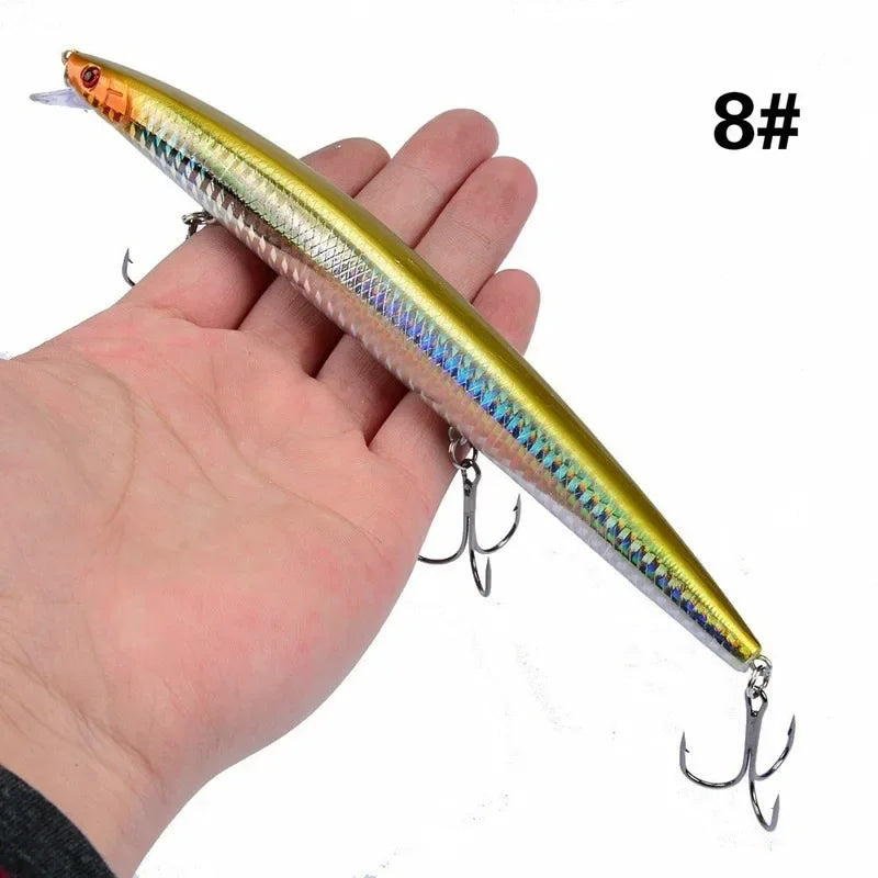 16 Colors 18cm 24g Minnow Fishing Lure Laser Crankbait | SAMAG