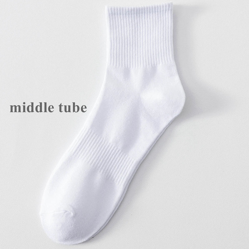 6 Pairs Plus Size EUR45-50 Men Socks Cotton Ankle Black | SAMAG