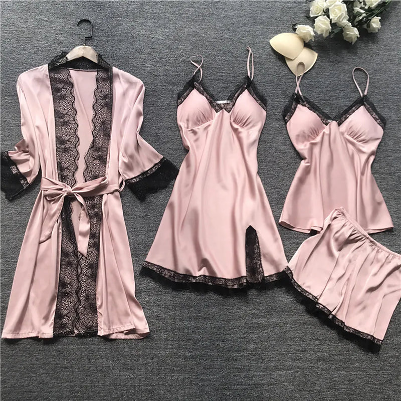 Women's Sleep Robe Gown Sets Sleepwear Pajamas Lounge | SAMAG