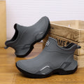 High-end Rain Shoes Men Simple Waterproof Anti-slip and Wear-resistant Short Rain Boots Fishing Rubber Shoes Kitchen Water Shoes
