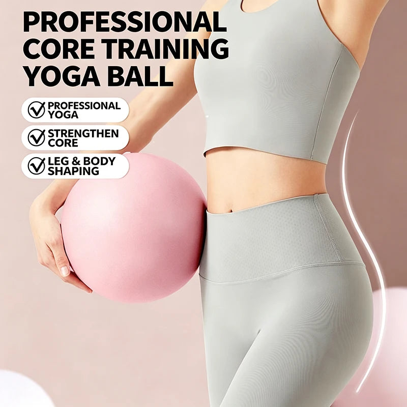 25cm Pilates Mini Yoga Ball Anti‑Burst Thick PVC Exercise | SAMAG