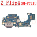 Charging Port Board For Samsung Z Flip4 F721B F721N F721U Volume Button Spin Axis LCD Motherboard Connector Signal Flex Cable