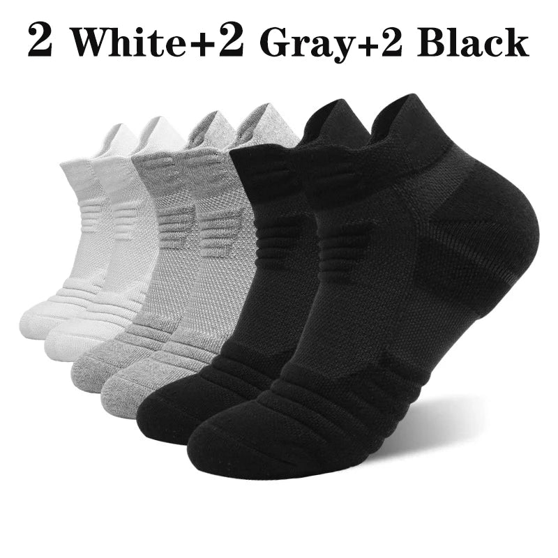 6 Pairs Cotton Soccer Socks Men's Anti-slip Mid Tube | SAMAG