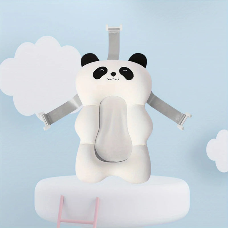 1PC Cute Cartoon Panda Baby Bath Mat, Bath Anti-slip Mat, Portable Mat, Baby Bathroom Support Mat，Bathtub Not Included