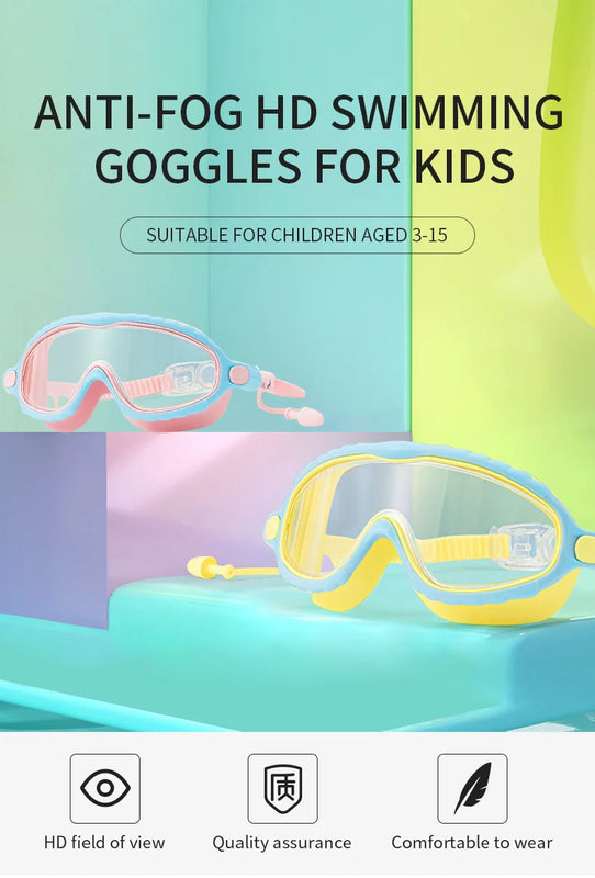 Kids Swimming Goggles for Boys & Girls (3-15 Years) - Big | SAMAG