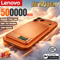 Lenovo 500000mAh Magnetic Power Bank Wireless Super Fast Charging External Battery for Magsafe Powerbank for iPhone 17/16/15/14