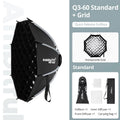 AMBITFUL Q3 Series 40/60cm Quick Release Standard SA-GD Ring Softbox For GODOX ML60 ML100 AD300PRO Video COB FlashLight